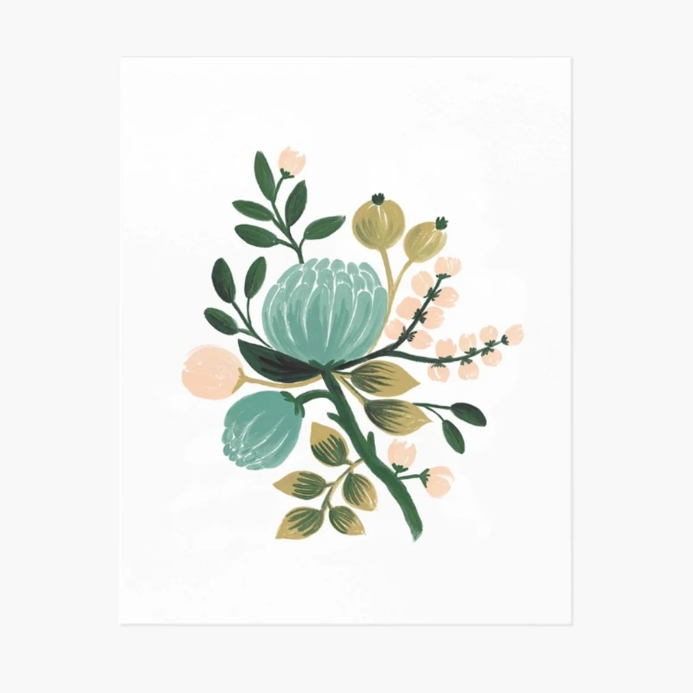 Rifle Paper Co. Blue Botanical Art Print